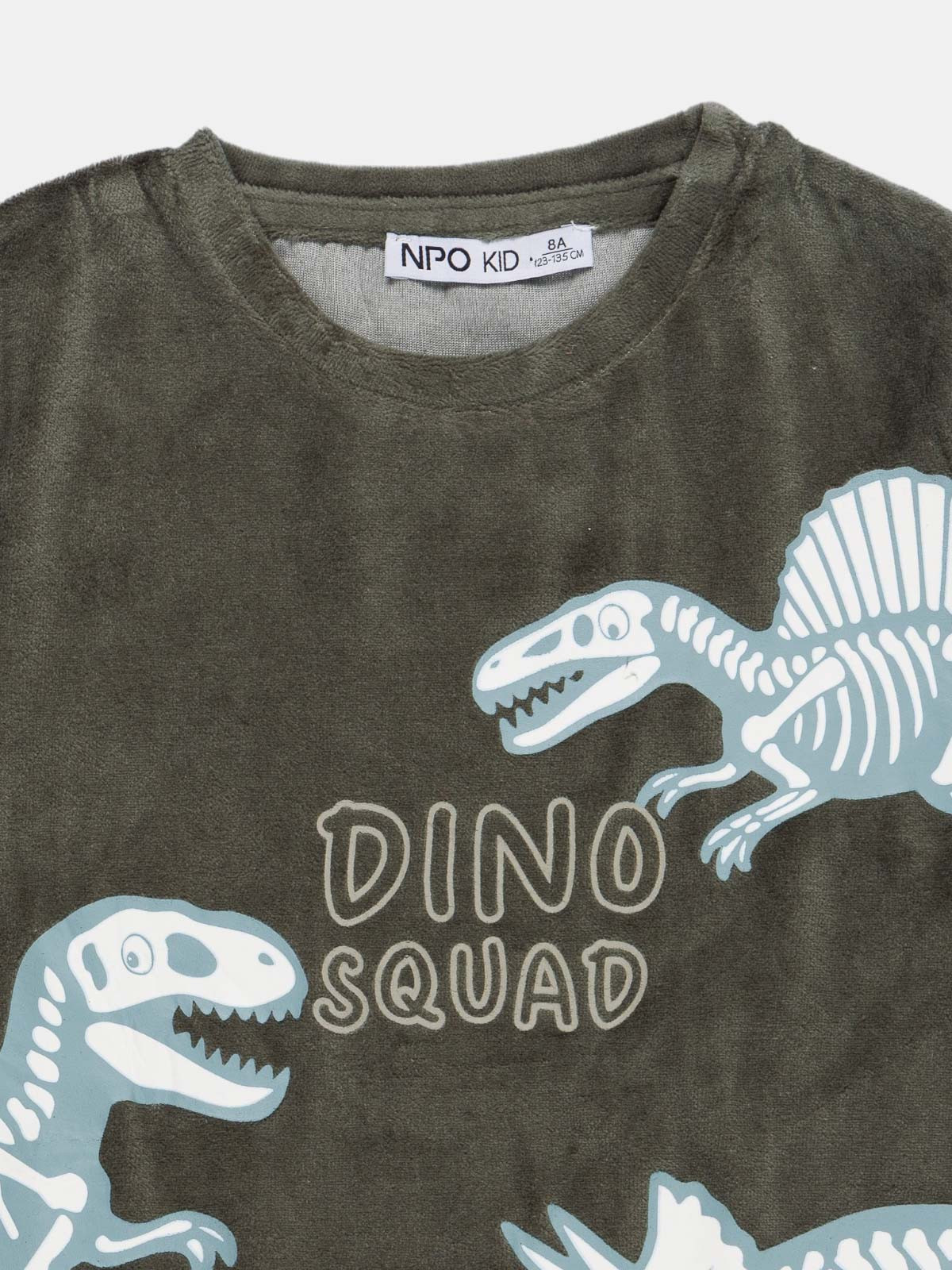 Pyjama velours dinosaures garçon (3-8A) Pyjama velours dinosaures garçon (3-8A)