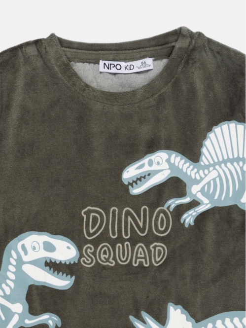 Pyjama velours dinosaures...