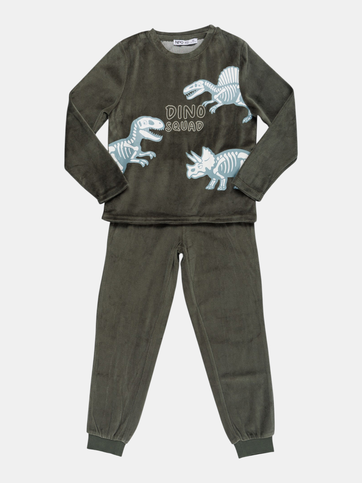 Pyjama velours dinosaures garçon (3-8A) Pyjama velours dinosaures garçon (3-8A)