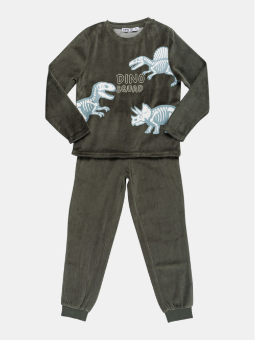 Pyjama velours dinosaures...