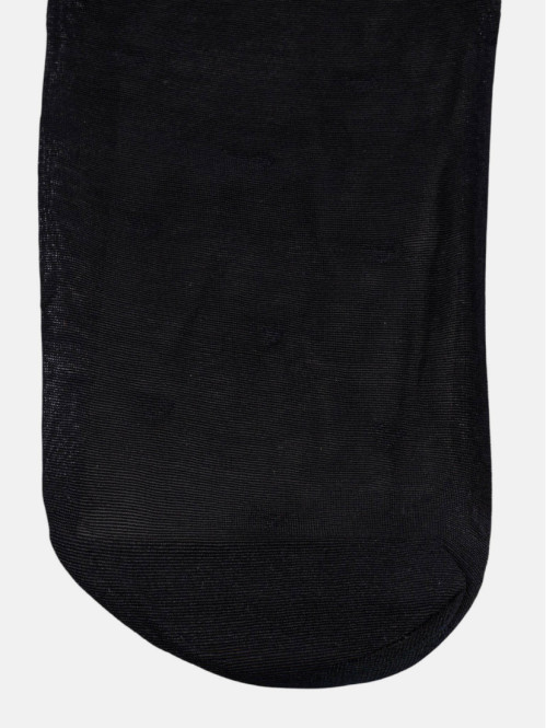 Collant motif coeur noir femme