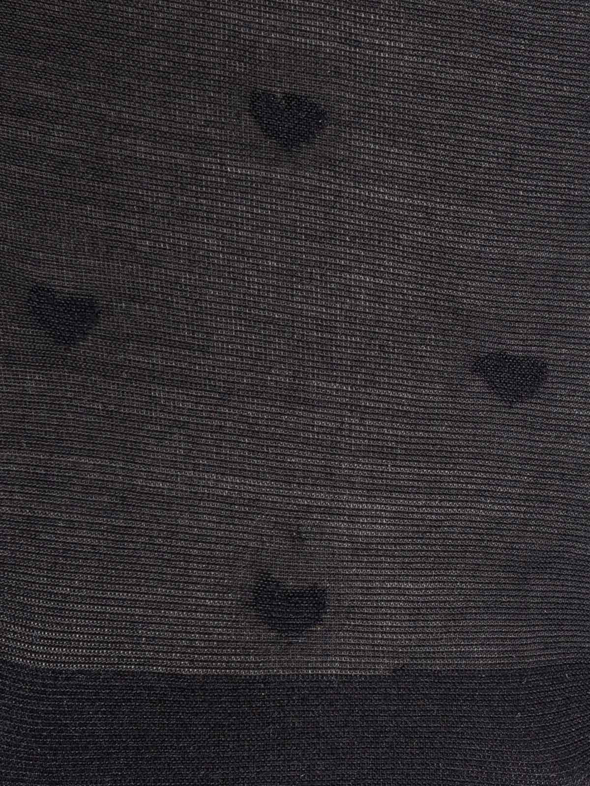 Collant motif coeur noir femme Collant motif coeur noir femme