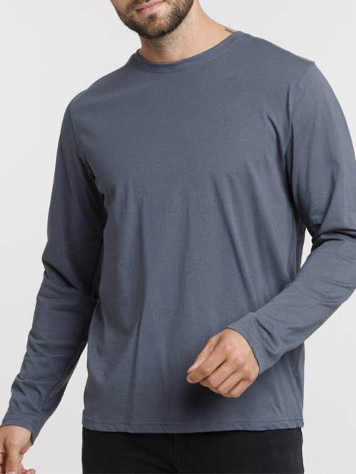 T-shirt uni manches longues...