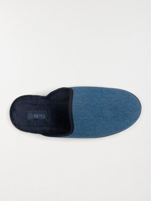 Chaussons mules bleu jean homme (40-46) Chaussons mules bleu jean homme (40-46)