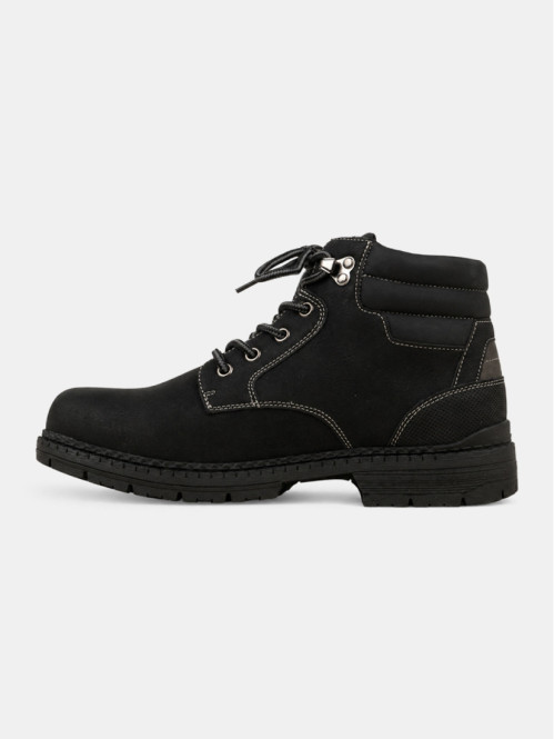 Boots lacets coloris noir...
