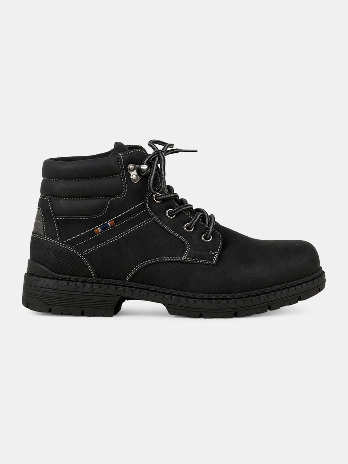 Boots lacets coloris noir homme (41-46) Boots lacets coloris noir homme (41-46)