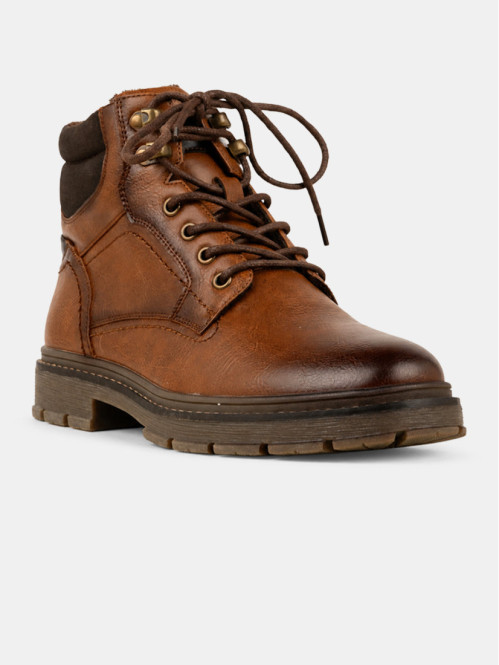 Boots montante marron homme...