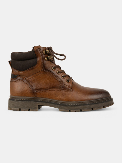 Boots montante marron homme...