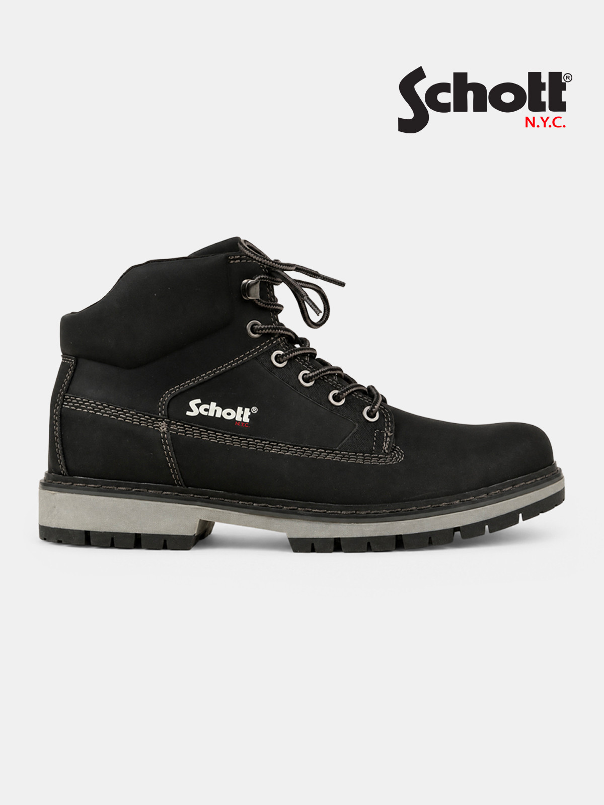 Boots SCHOTT DOCKS noir homme (41-45) Boots SCHOTT DOCKS noir homme (41-45)