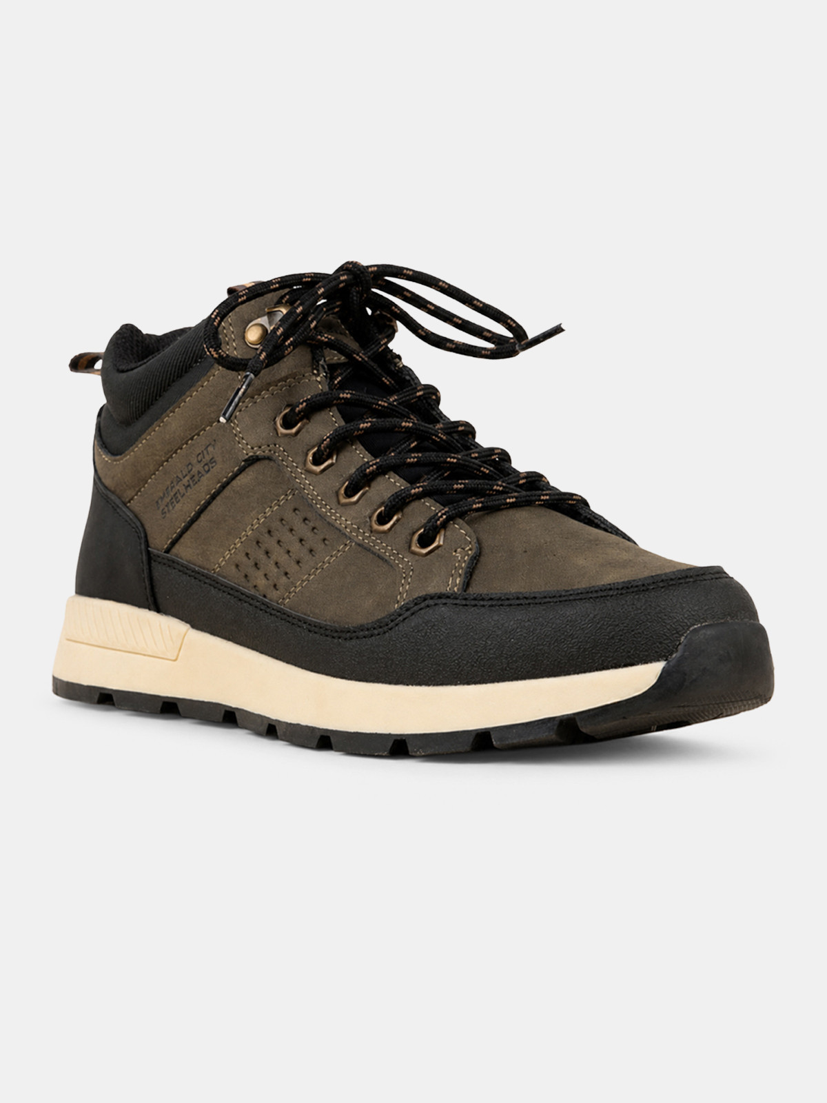 Boots kaki à lacets homme (40-46)