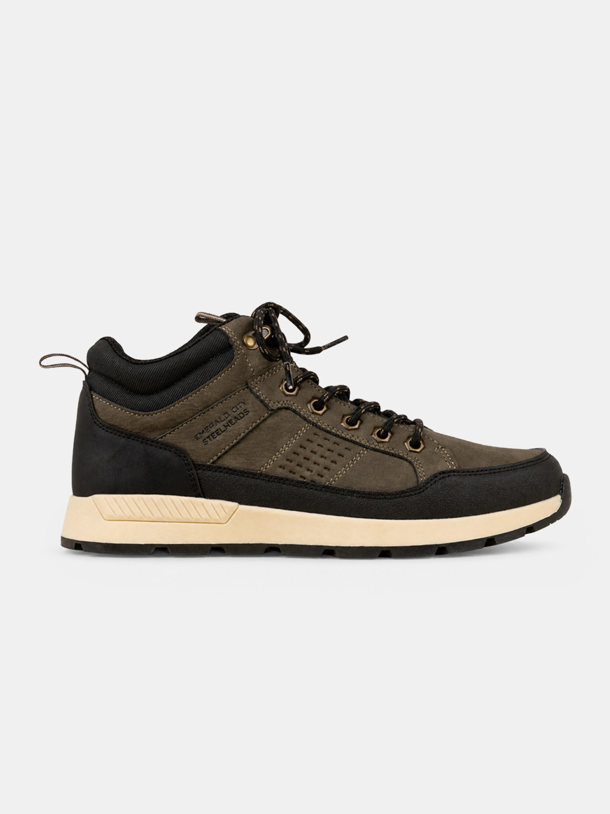 Boots kaki à lacets homme (40-46)