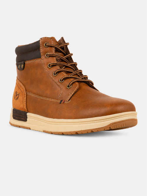 Boots montantes marron...
