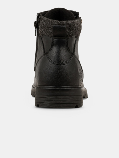 Boots noires lacets homme...