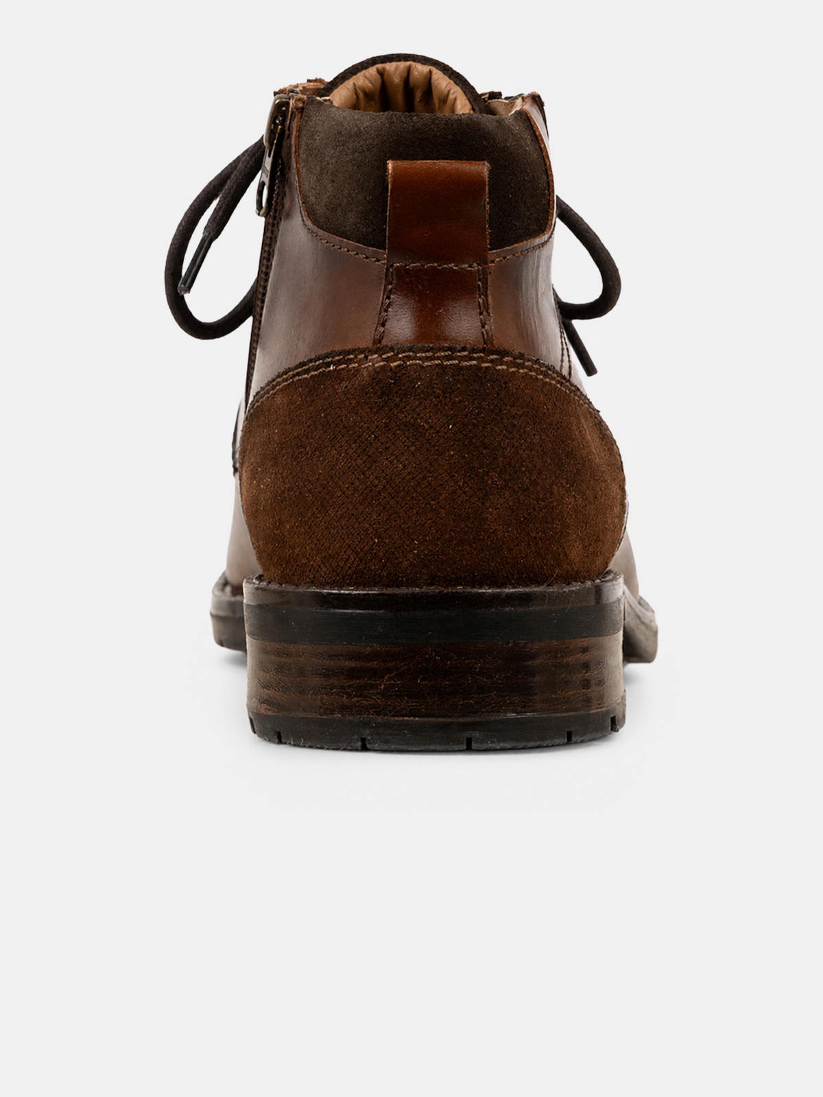 Boots en cuir marron homme (40-45)