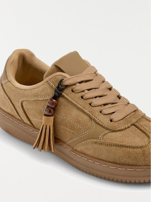 Baskets perles taupe femme...