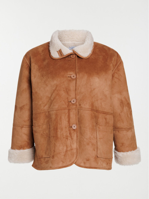 Manteau camel grande taille...