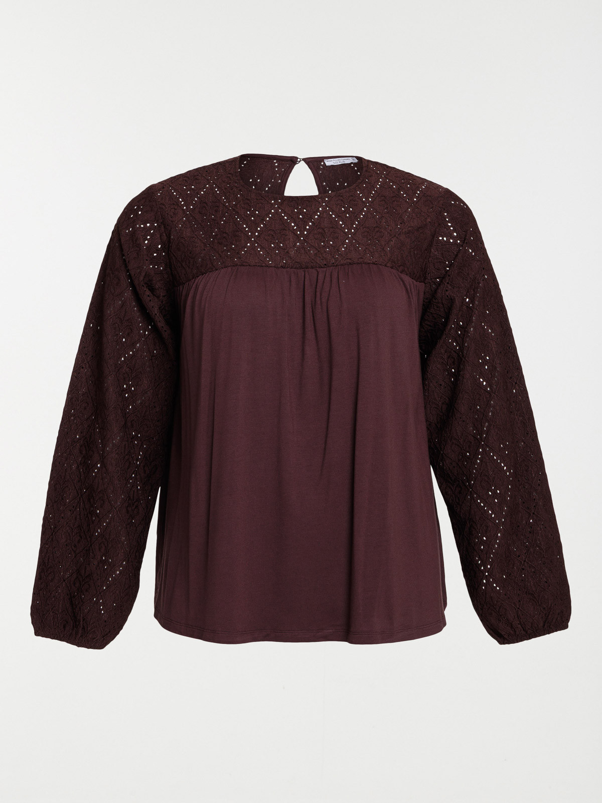T-shirt motif ajouré femme grande taille