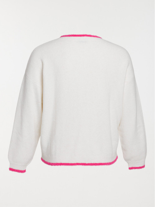 Pull coeur rose grande...