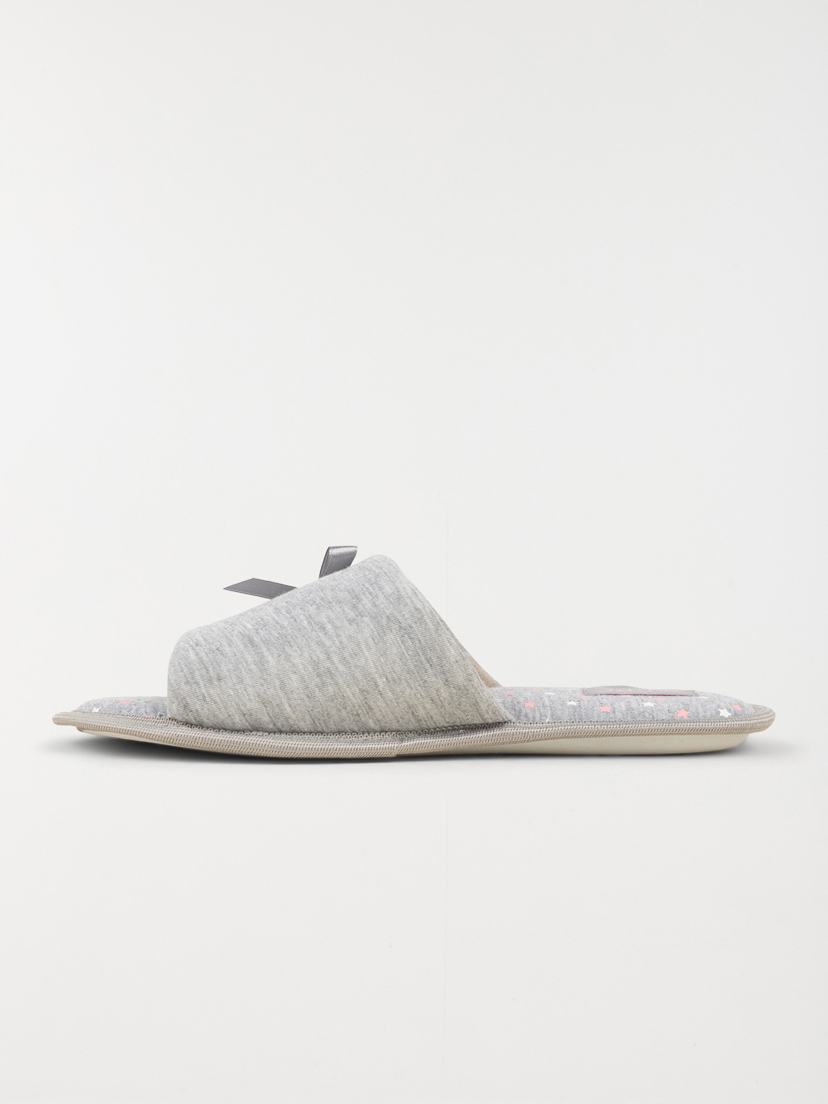 Chausson mule ouverte grise (37-42)