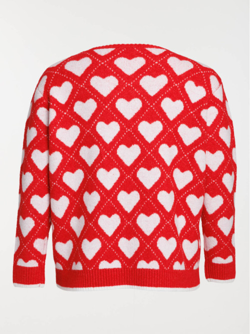 Pull motif coeur grande...
