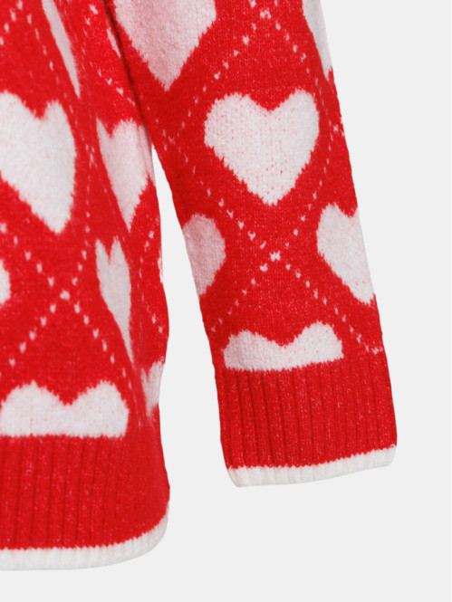 Pull motif coeur grande...