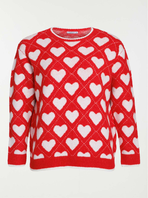 Pull motif coeur grande...