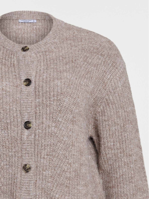 Gilet beige chiné grande...