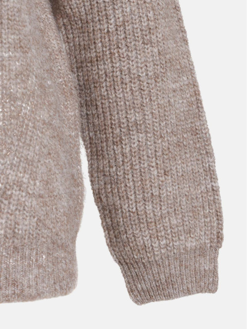 Gilet beige chiné grande...