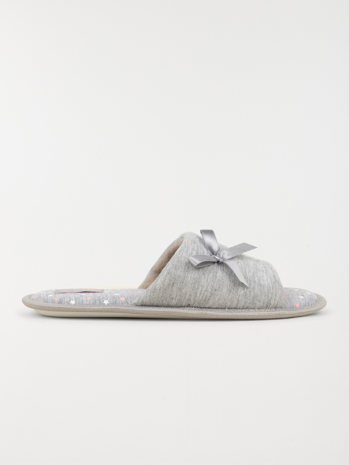 Chausson mule ouverte grise (37-42)