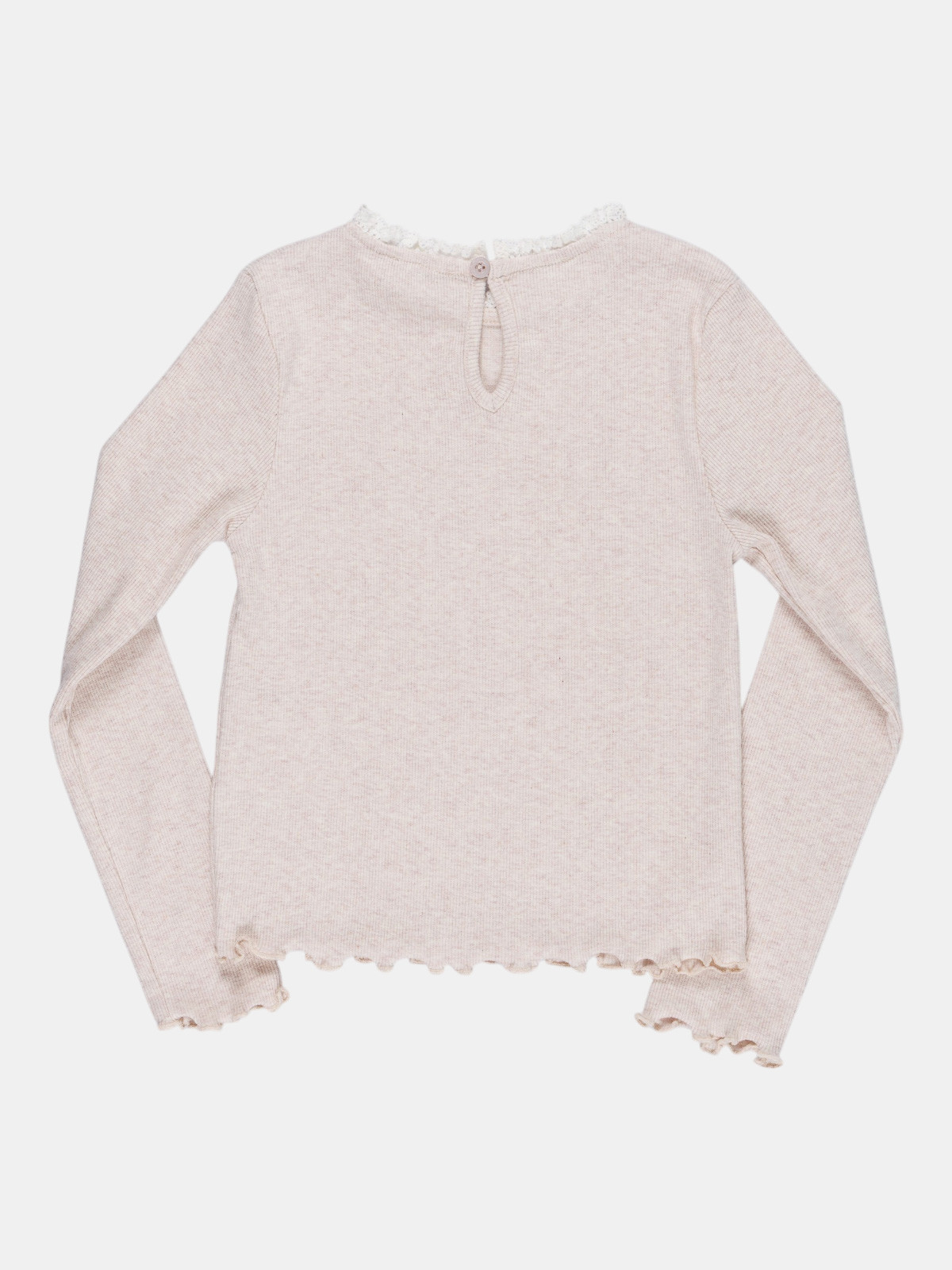 T-shirt col dentelle fille (4-12A) T-shirt col dentelle fille (4-12A)
