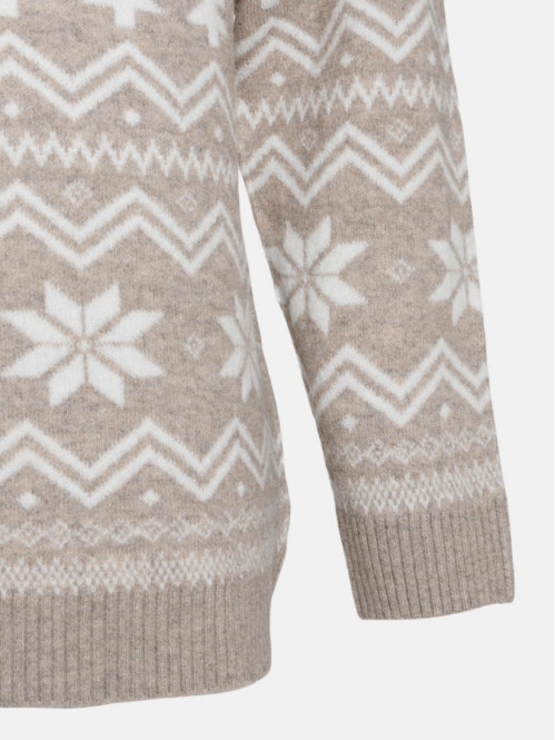 Pull motif jacquard grande...