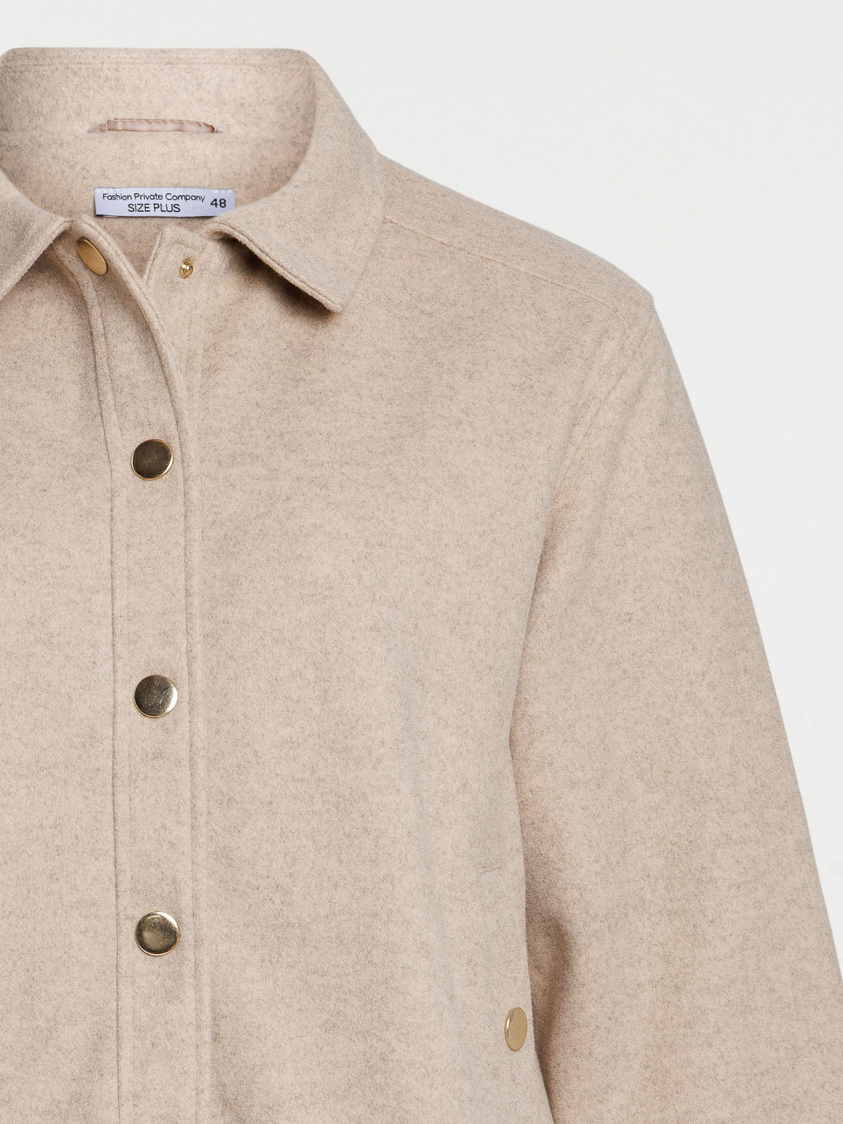 Veste beige chiné grande taille femme Veste beige chiné grande taille femme