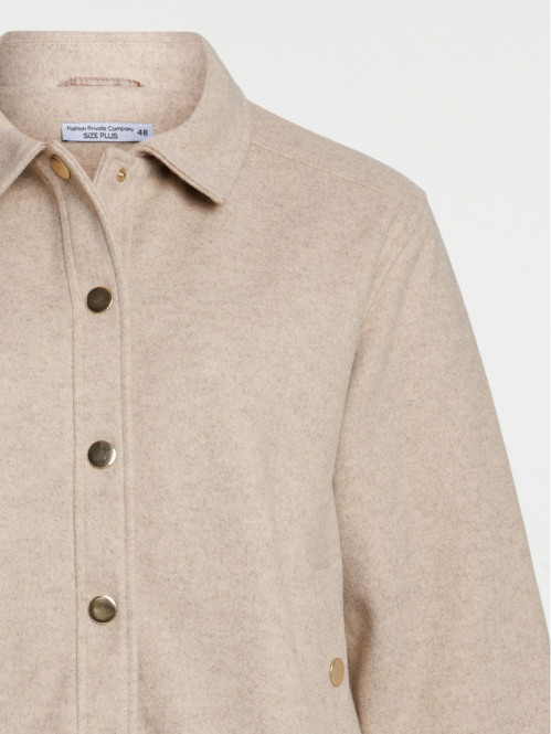 Veste beige chiné grande...