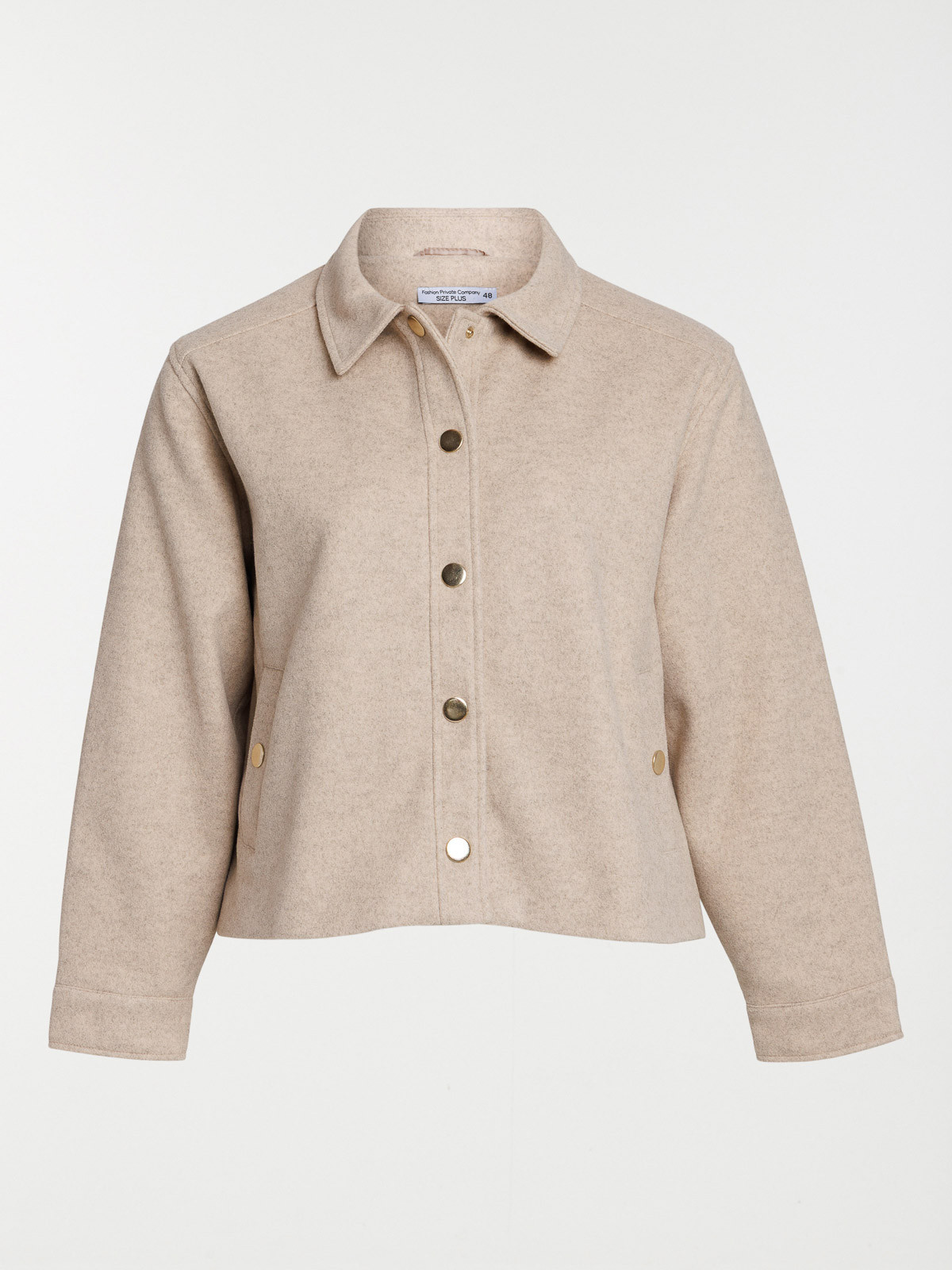 Veste beige chiné grande taille femme Veste beige chiné grande taille femme