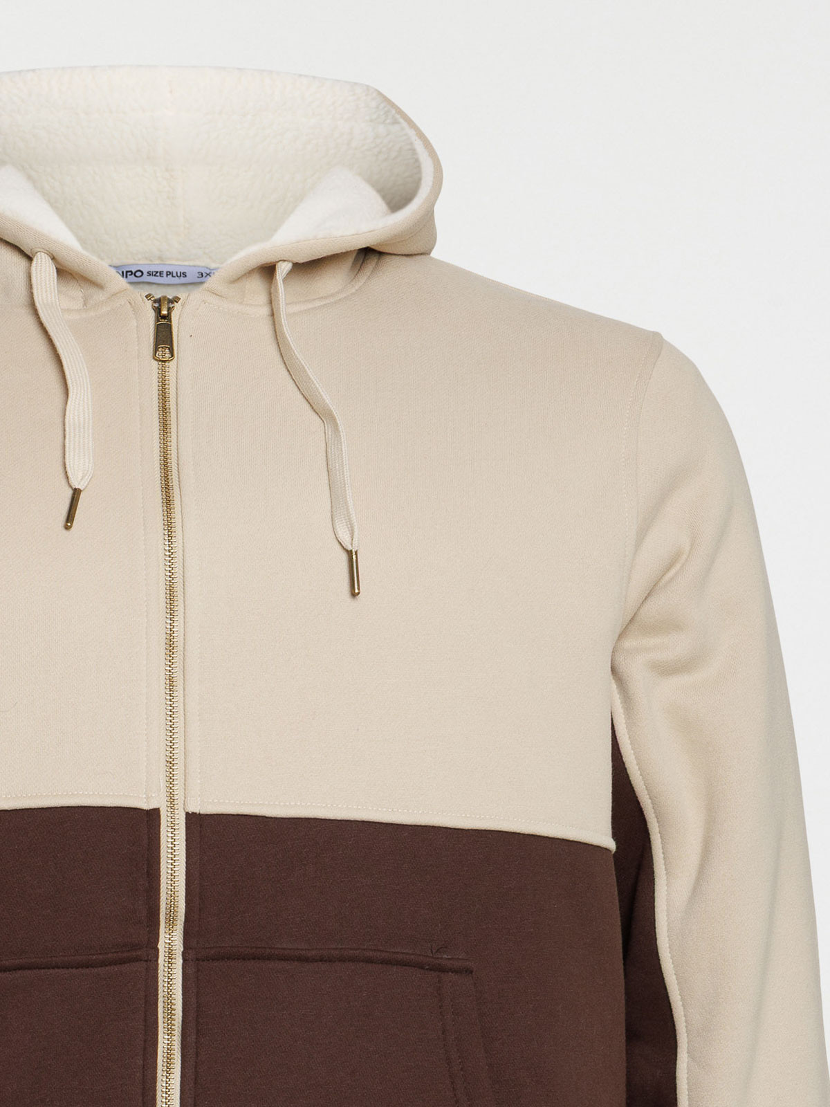 Sweat à capuche doublé bicolore homme Sweat à capuche doublé bicolore homme