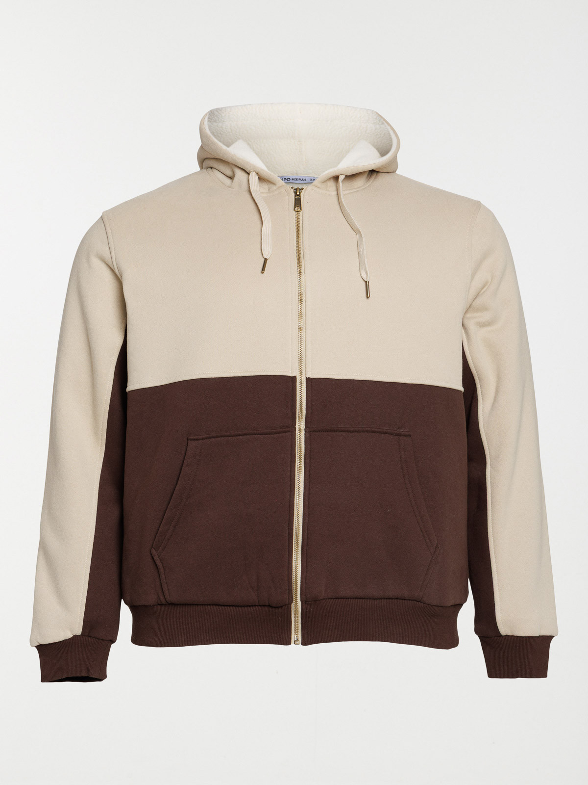 Sweat à capuche doublé bicolore homme Sweat à capuche doublé bicolore homme