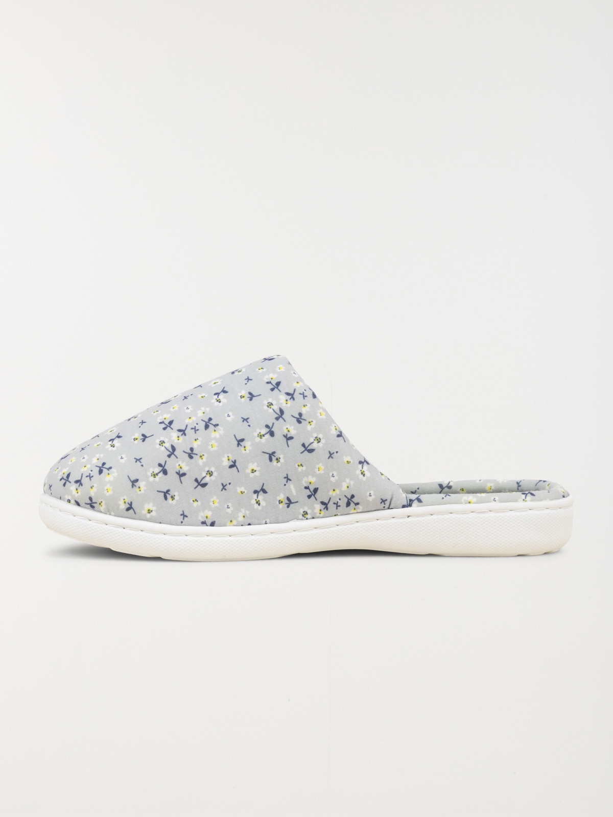 Chaussons mules gris femme (36-41)