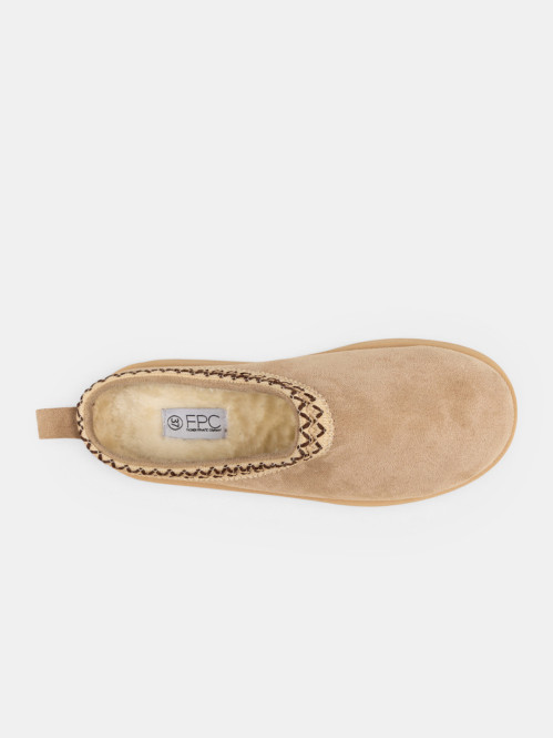 Bottines suédine beige...