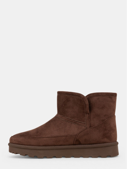 Bottines marrons suédines...