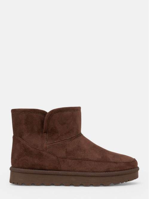Bottines marrons suédines...