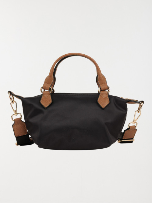 Sac à main bi-matière femme