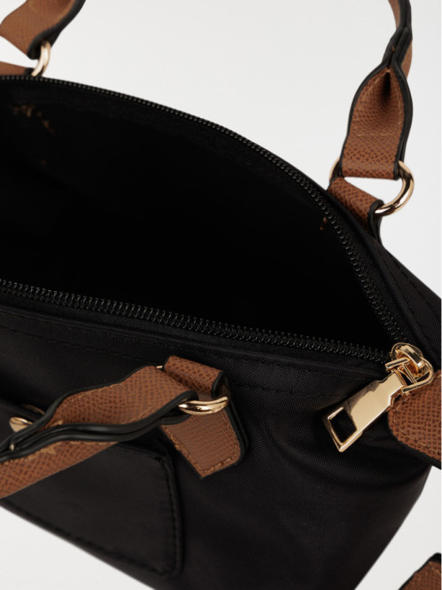 Sac à main bi-matière femme