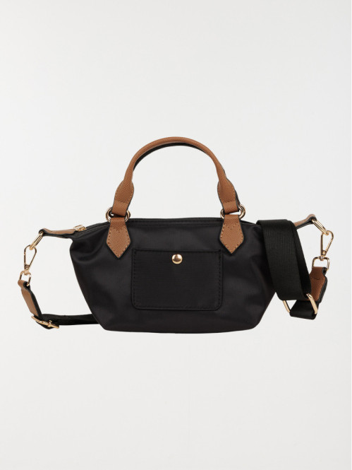 Sac à main bi-matière femme