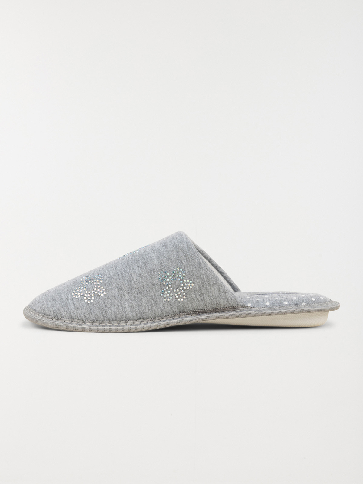 Chausson mule grise femme (36-41)