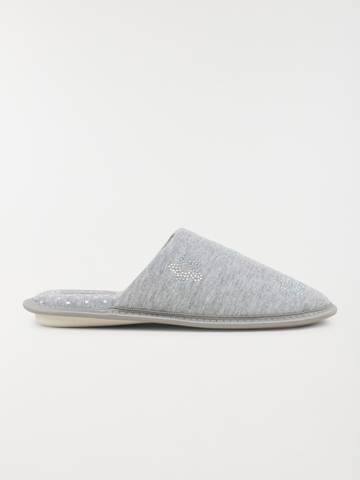 Chausson mule grise femme (36-41)