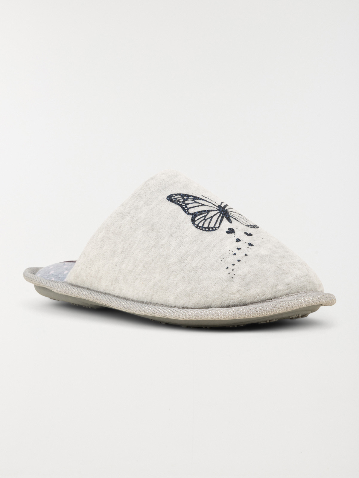 Chausson mule grise femme (37-42) Chausson mule grise femme (37-42)