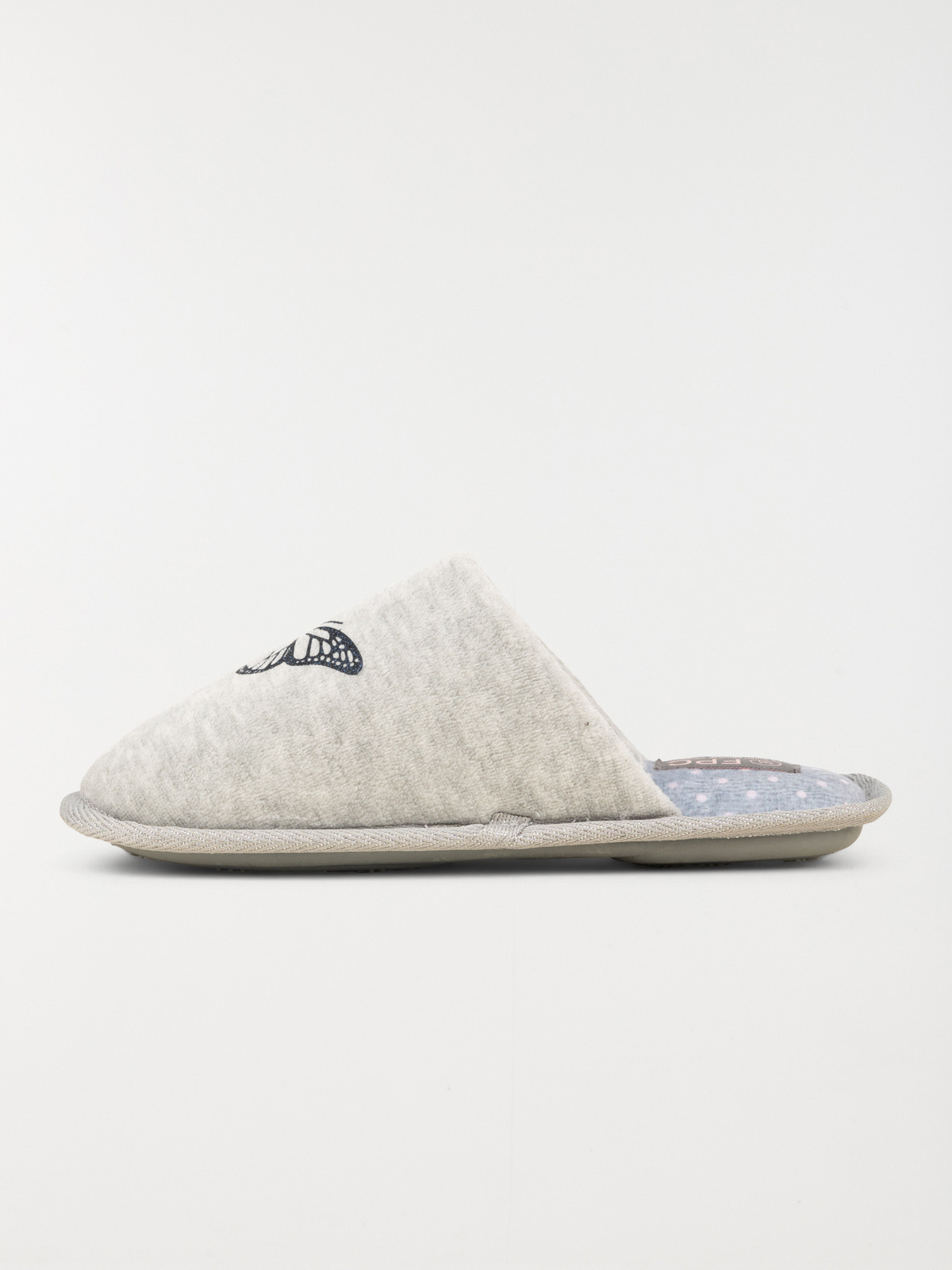 Chausson mule grise femme (37-42) Chausson mule grise femme (37-42)