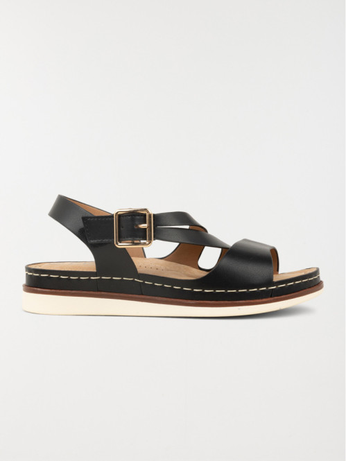 Sandales confort femme noir (36-41)