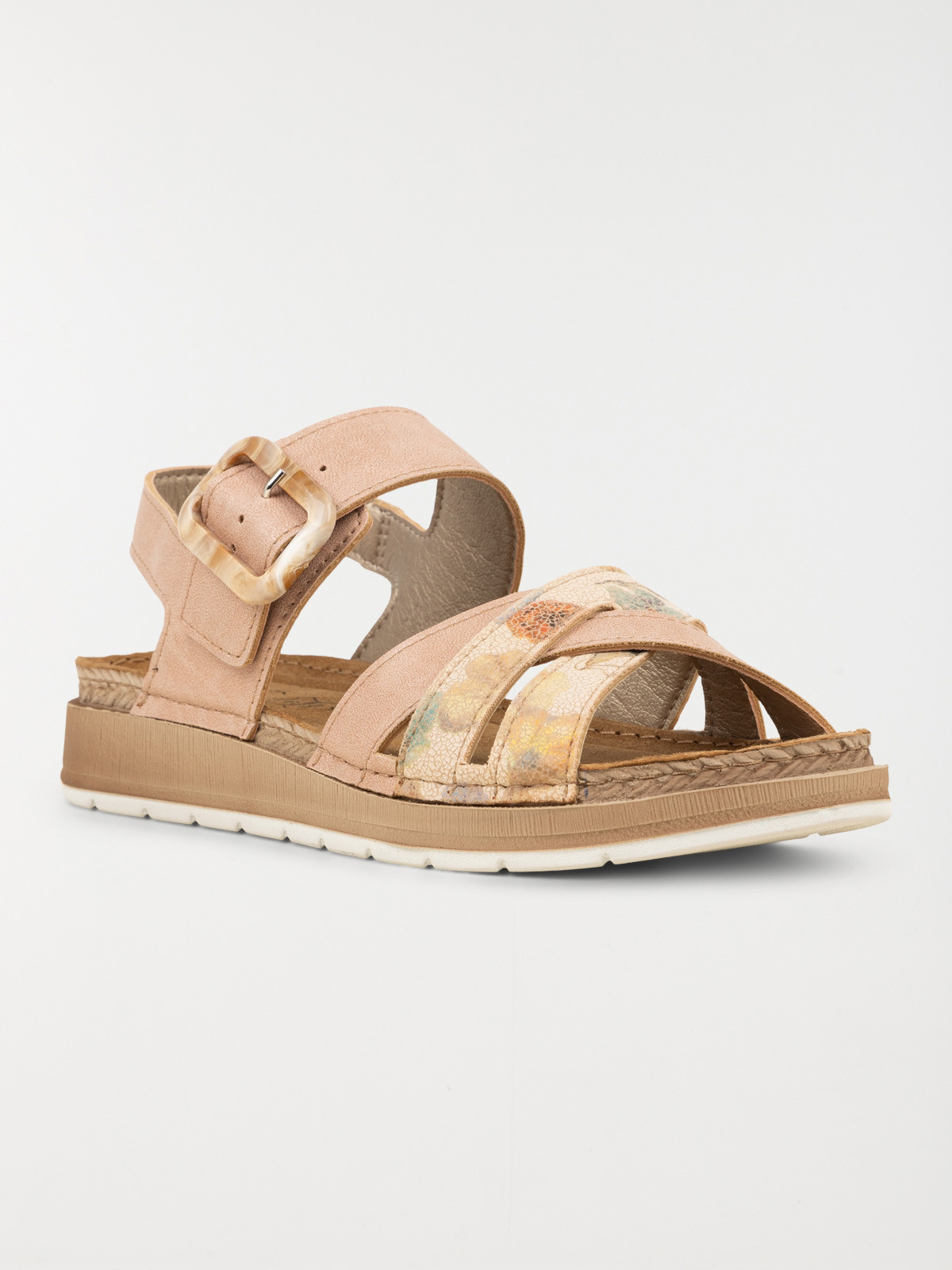 Sandales confort femme rose (36-41) Sandales confort femme rose (36-41)