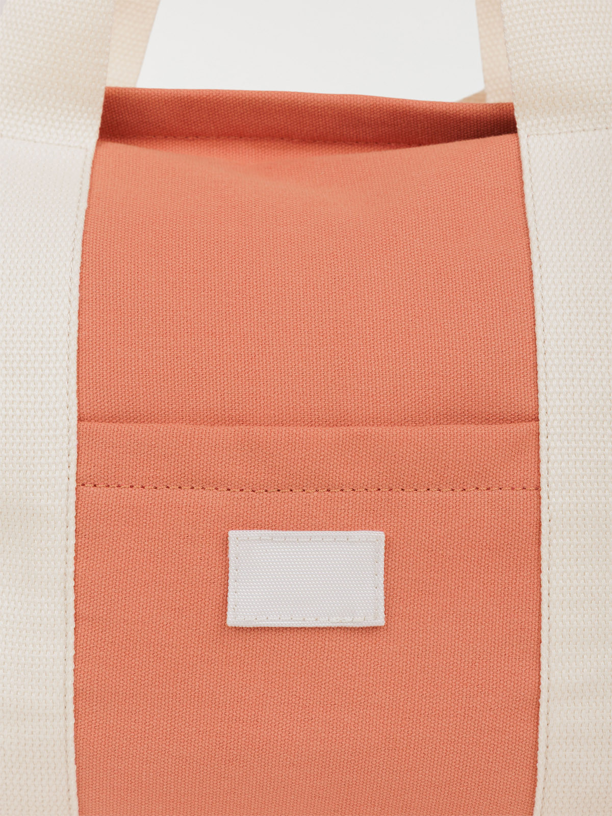 Sac cabas tissus bicolore femme